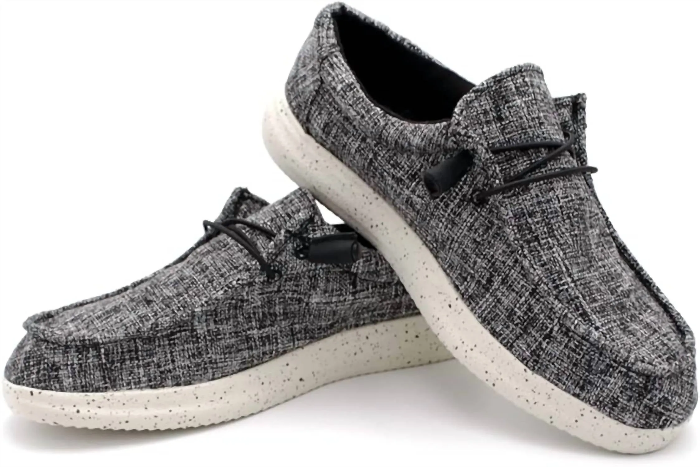 MenS Huntington Comfort Hola! Shoes In Black Melange