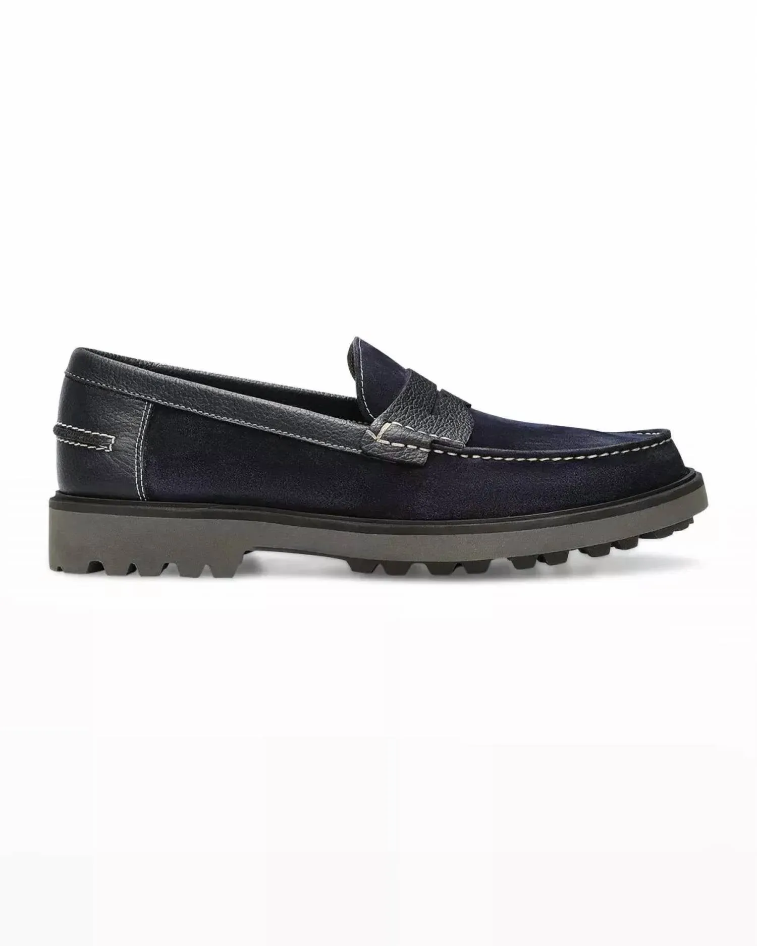 Men's Jimmy Suede Penny Loafer In Navy