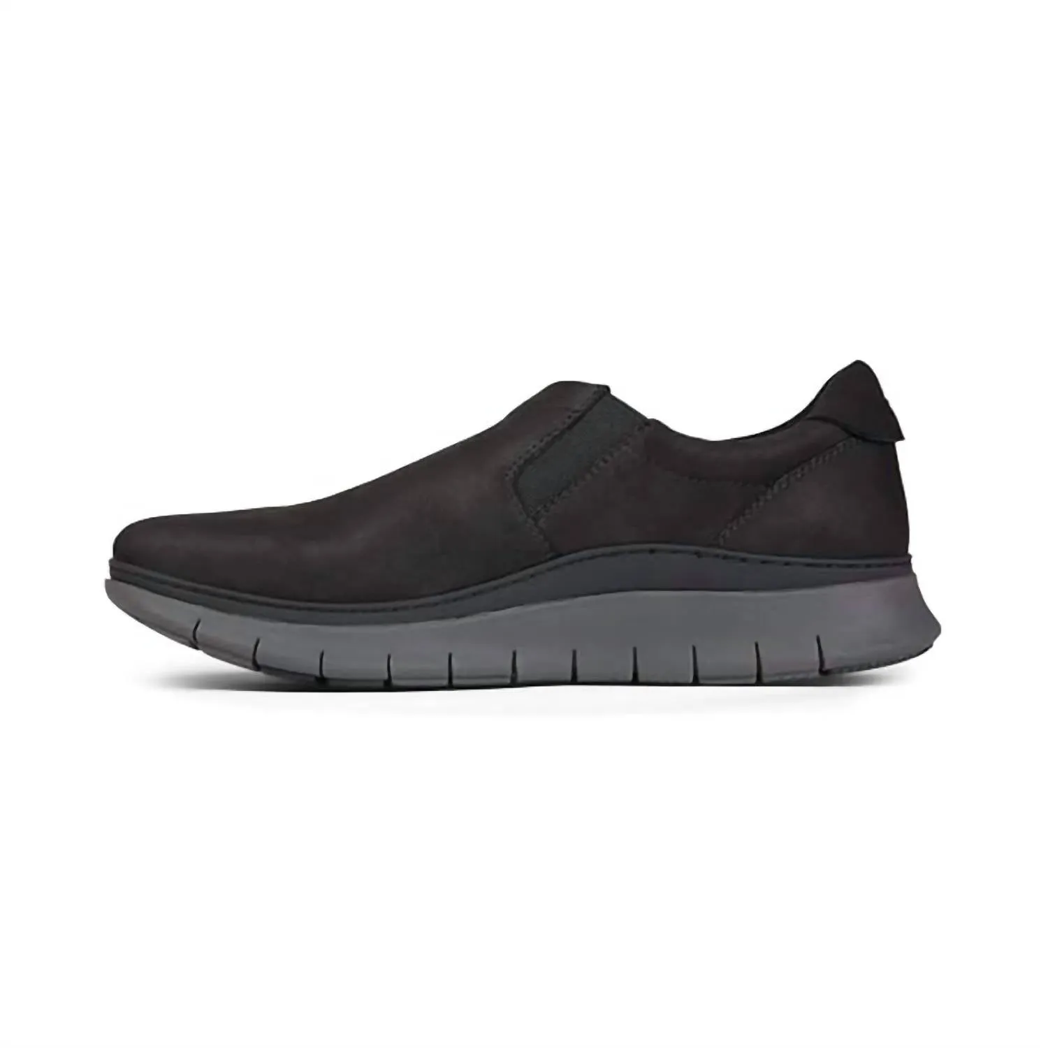 Men's Khai Nubuck Slip On Shoes In Black