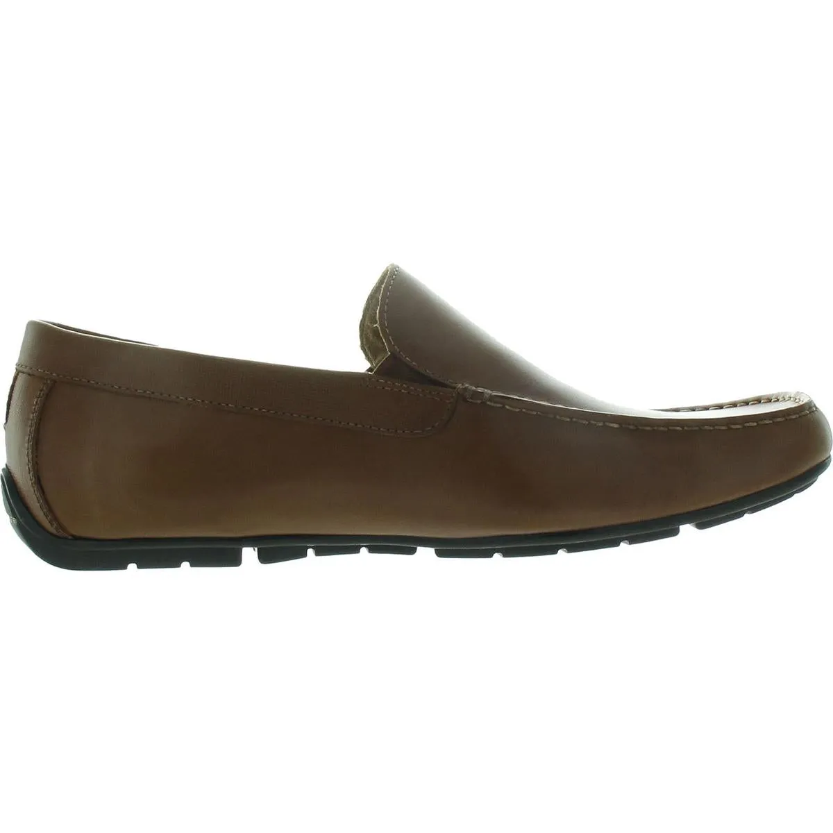 Mens Laceless Leather Driving Moccasins