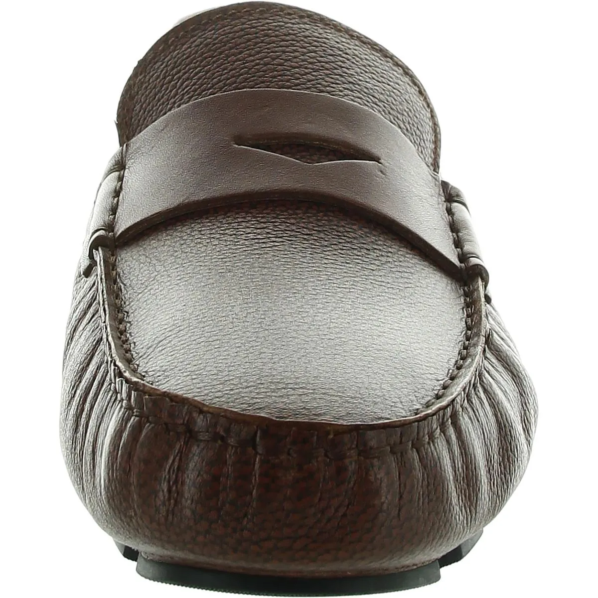 Mens Laceless Leather Driving Moccasins