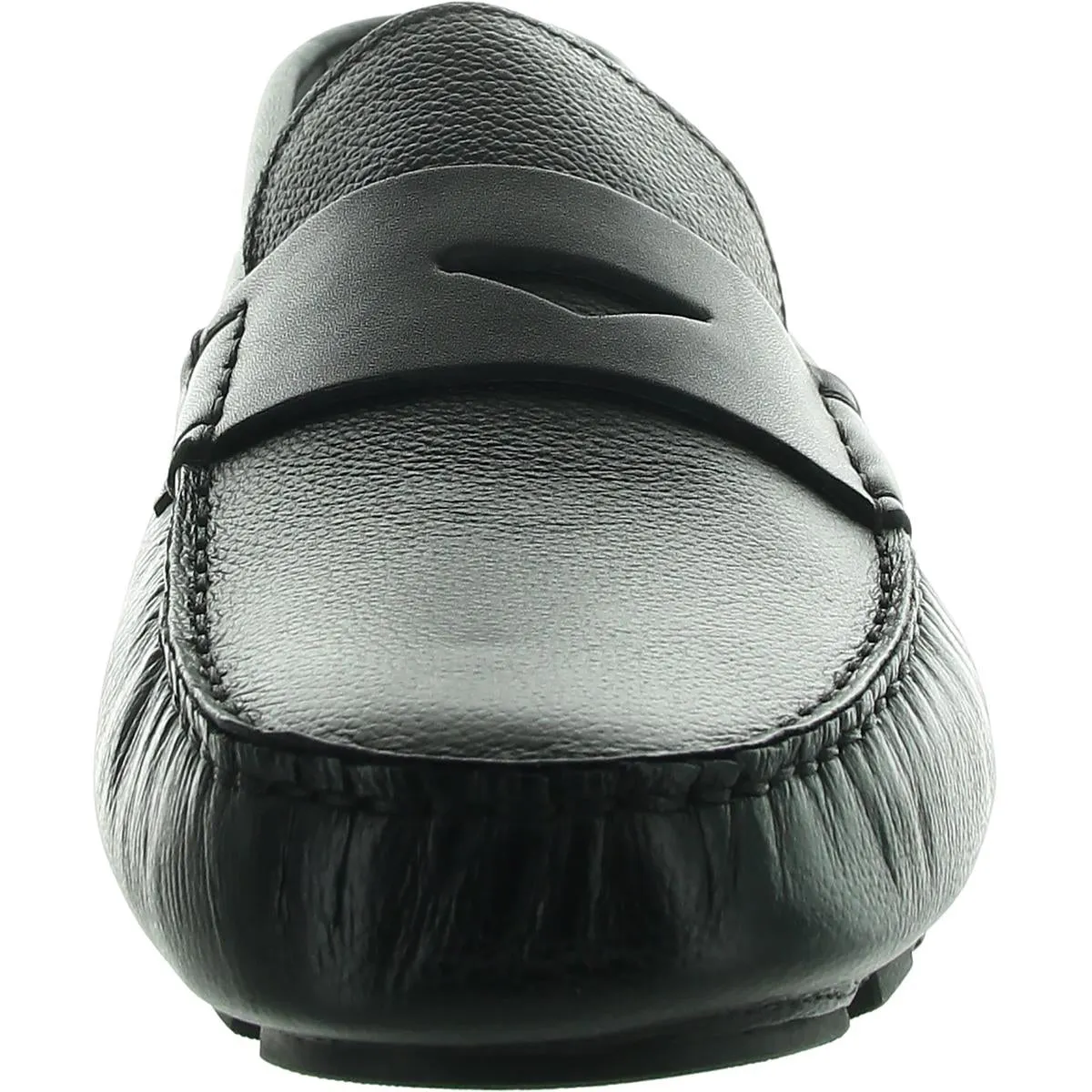 Mens Laceless Leather Driving Moccasins