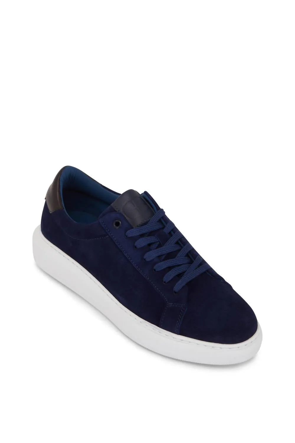 Men's Puff Sneaker In Navy Suede