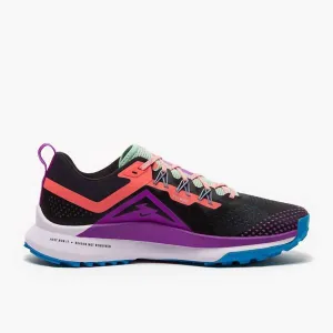 Men's React Pegasus Trail 4 Sneaker In Black/magic Ember-Purple