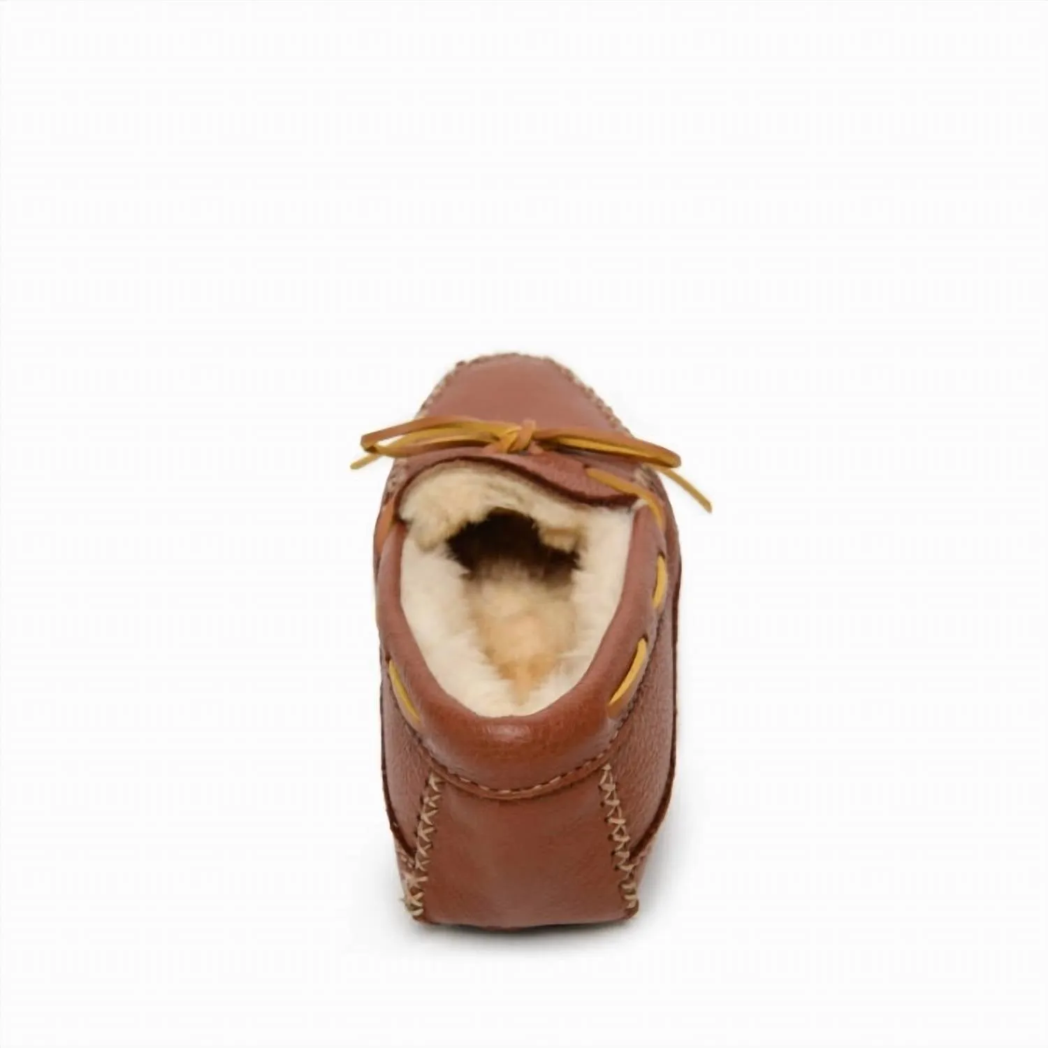 Men's Sheepskin Moose Moccasin Slipper In Carmel