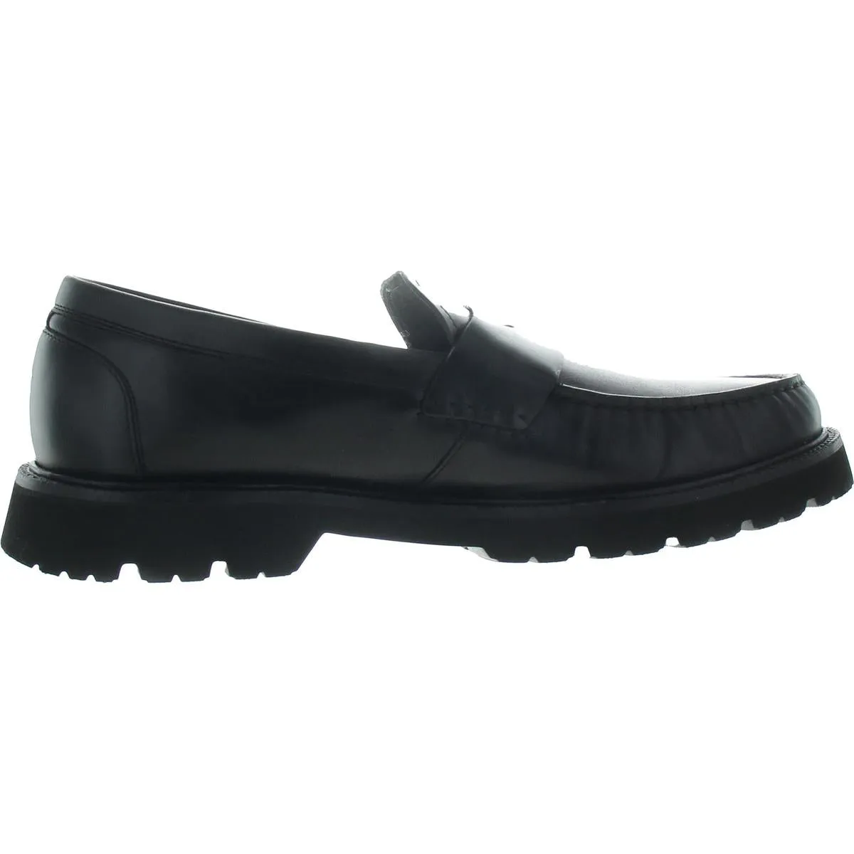 Mens Solid Man Made Loafers