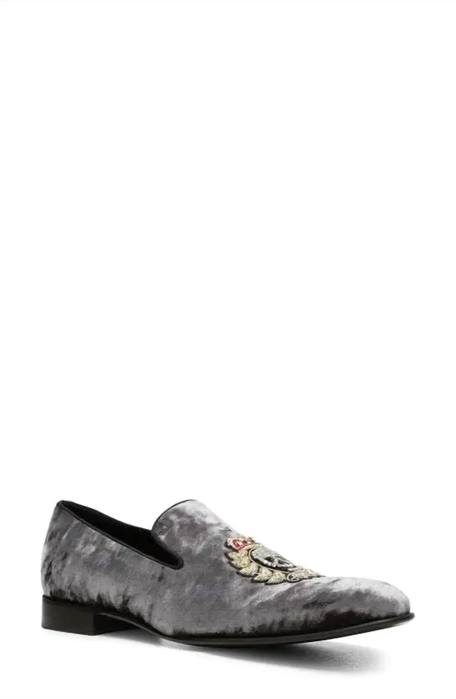 Men's Spencer Velvet Rhinestone Driver In Silver