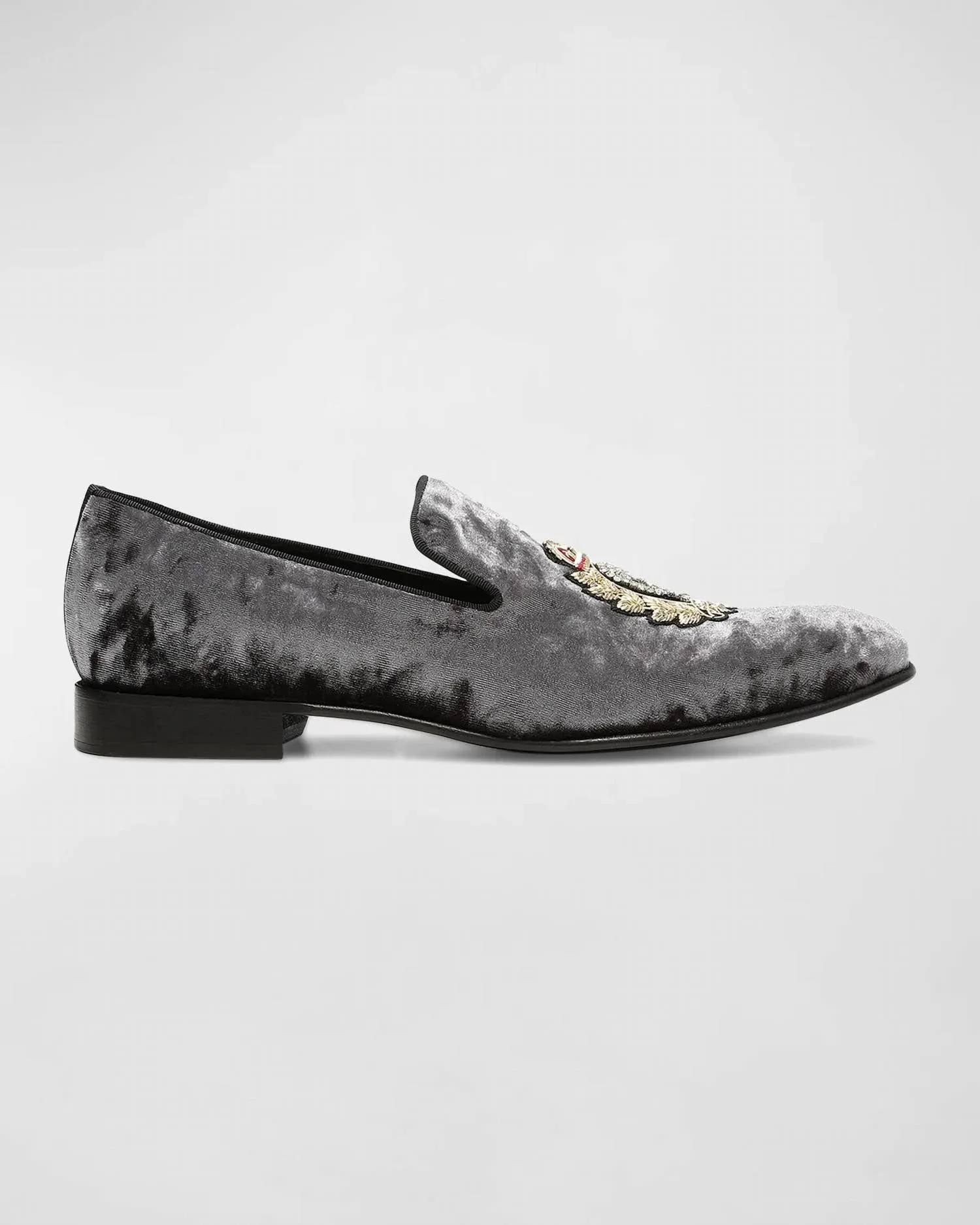 Men's Spencer Velvet Rhinestone Driver In Silver