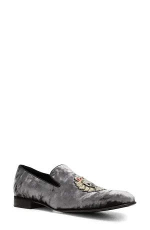 Men's Spencer Velvet Rhinestone Driver In Silver