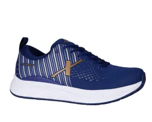 MenS Steadfast Wide Sneakers In Navy/bronze