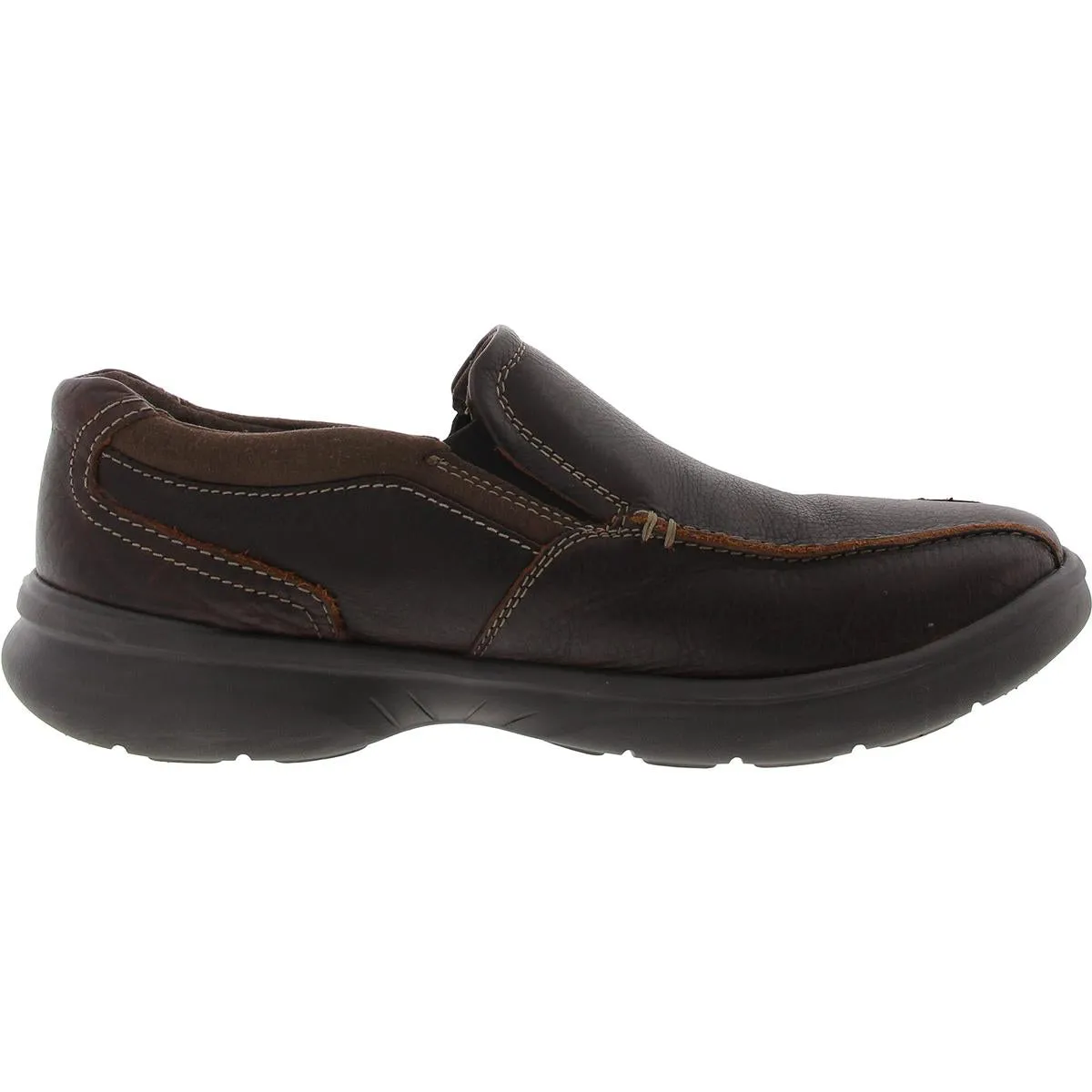 Mens Stretch Faux Leather Slip-on Shoes
