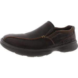 Mens Stretch Faux Leather Slip-on Shoes