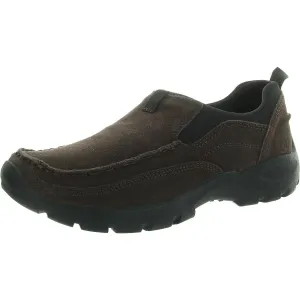 Mens Stretch Leather Driving Moccasins