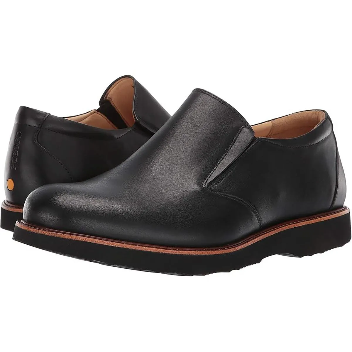 Mens Stretch Leather Slip-on Shoes