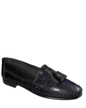 Men's Tassel Slip On Loafer In Black
