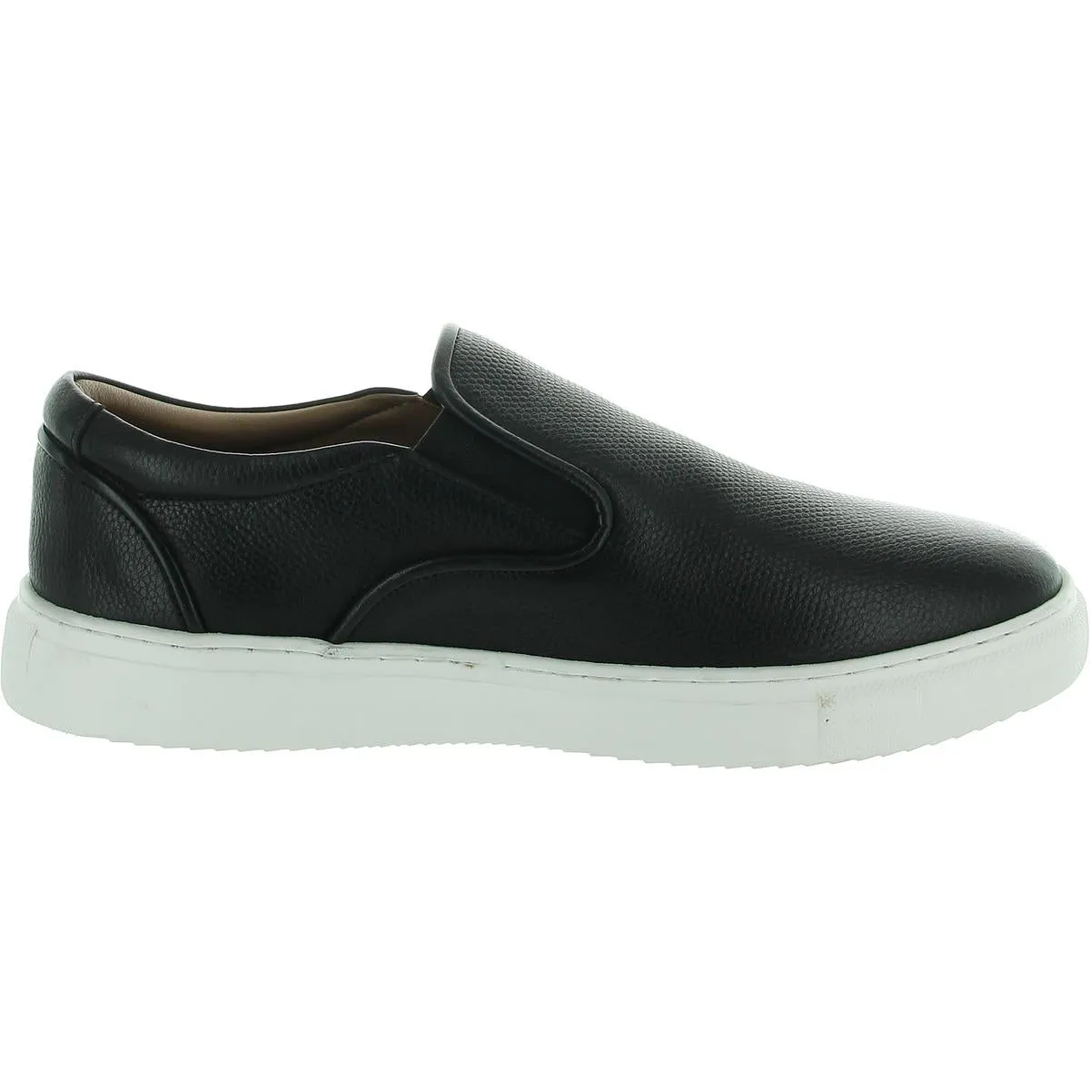 Mens Textured Leather Slip-on Shoes