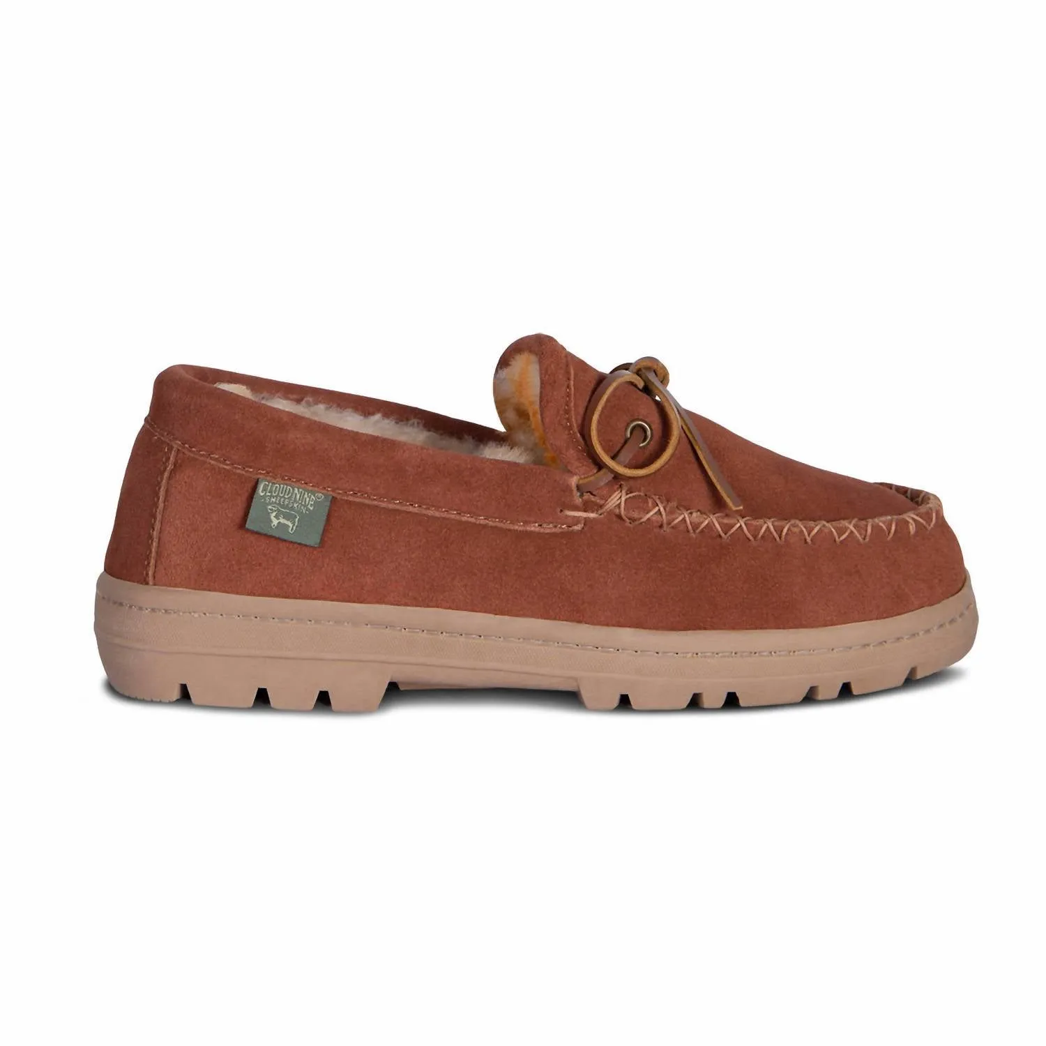 Men's Trekker Sheepskin Moccasins In Chestnut