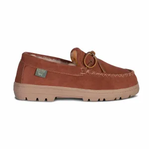 Men's Trekker Sheepskin Moccasins In Chestnut