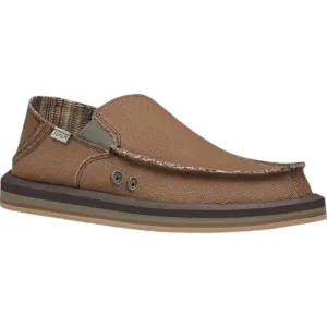 Men's Vagabond Slip On In Brown Hemp