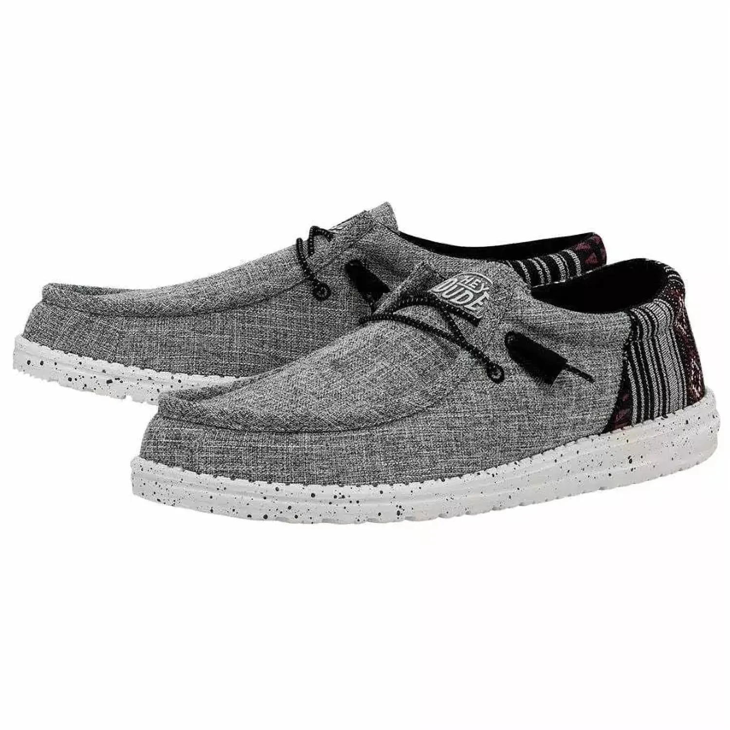 Men's Wally Funk Shoes In Jacquard Black Aztec