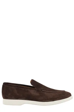 Moccasin With Almond Toe Design And Rubber Sole