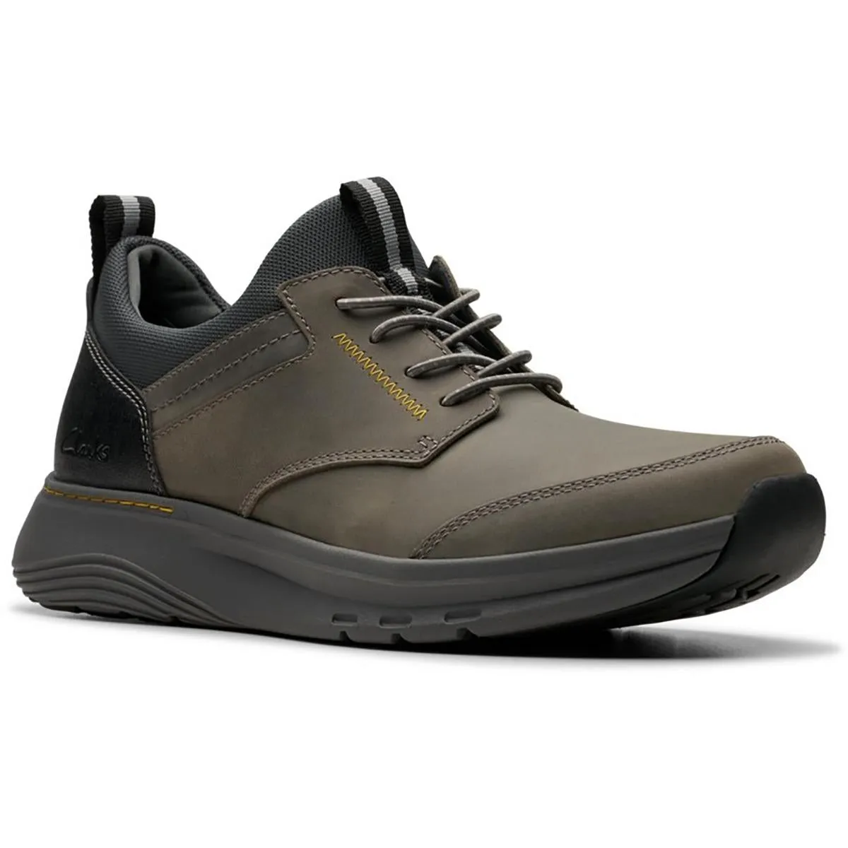 Motion Trek EZ Mens Lace-Up Leather Slip-on Shoes