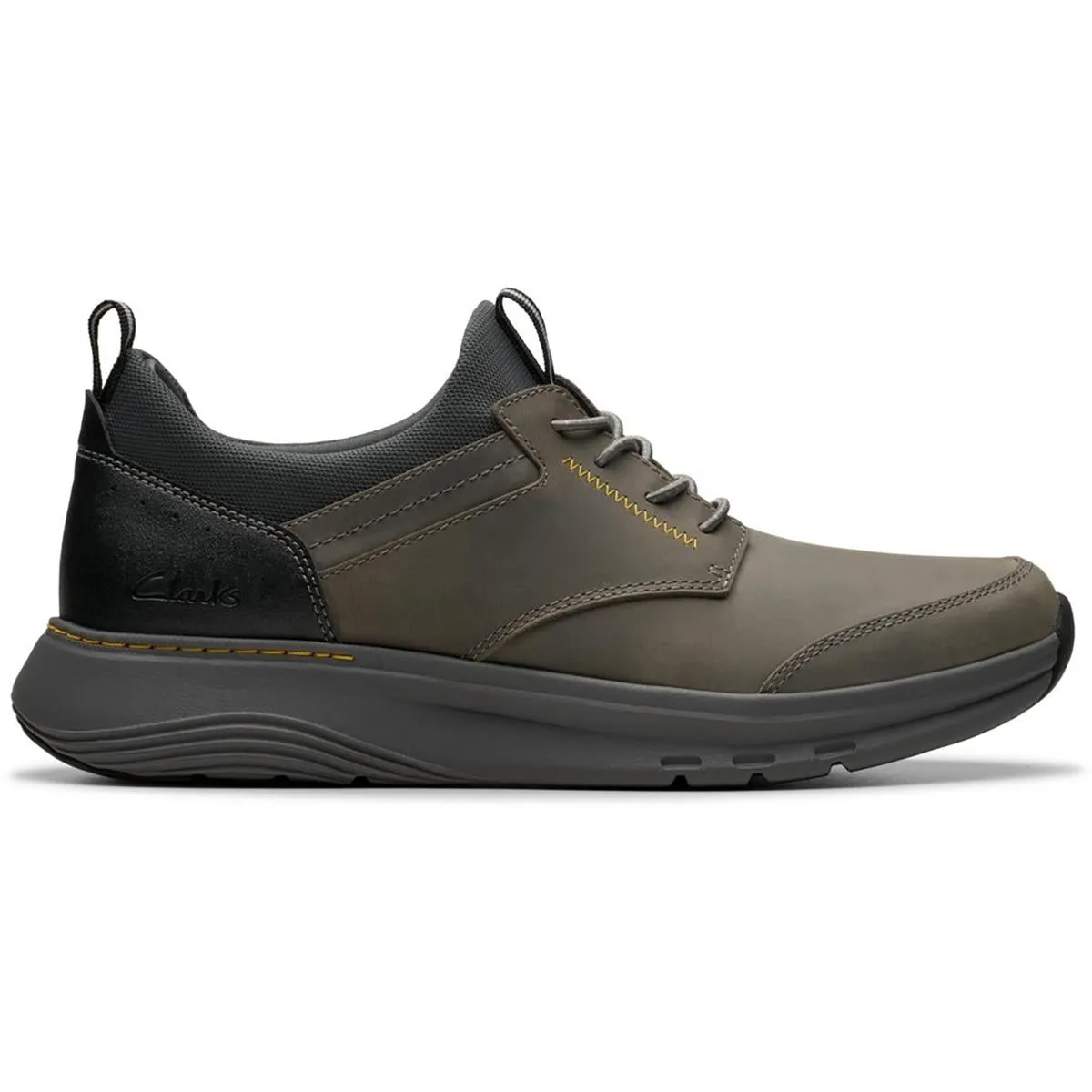 Motion Trek EZ Mens Lace-Up Leather Slip-on Shoes