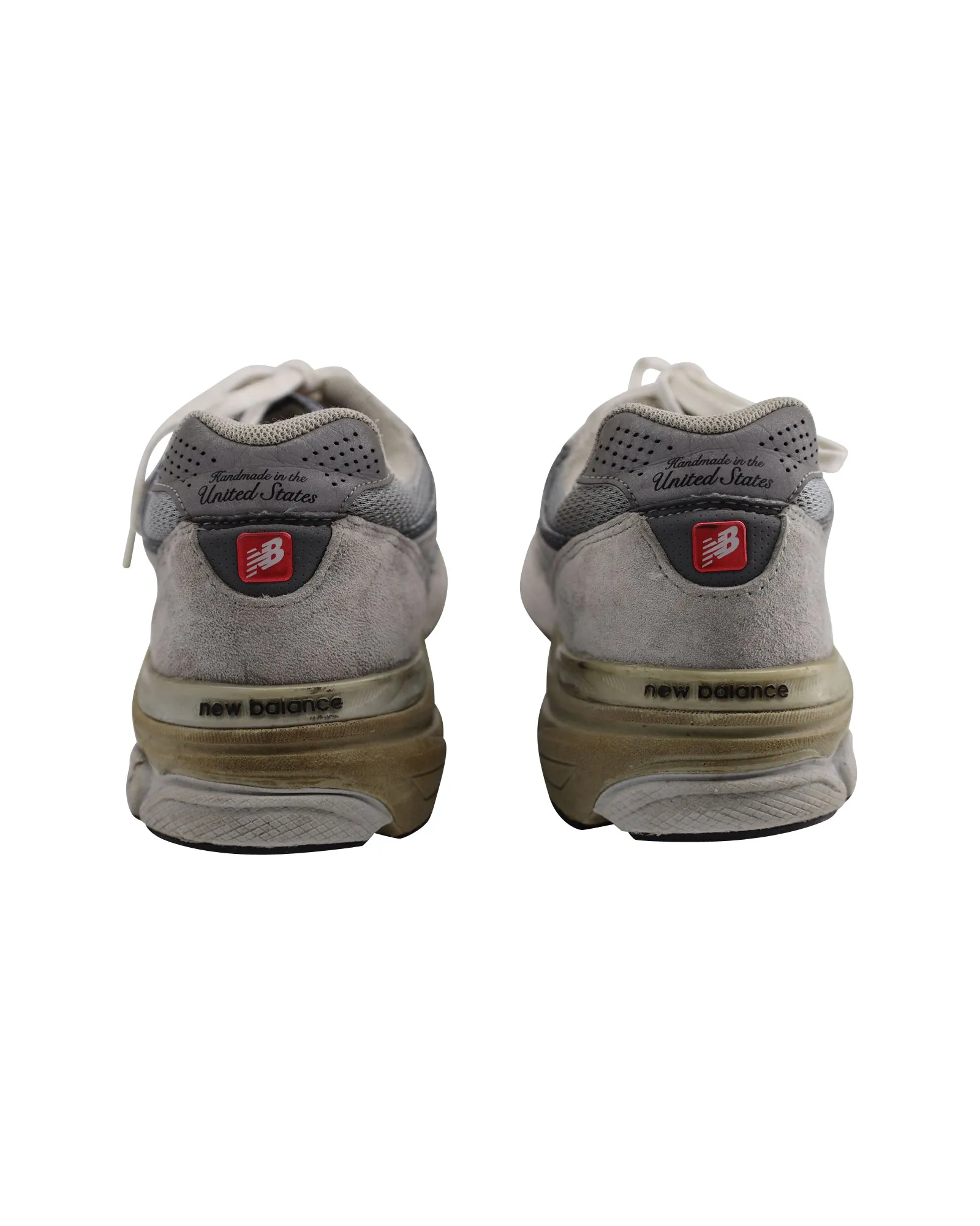 New Balance 990v3 Made in USA Sneakers in Grey White Synthetic