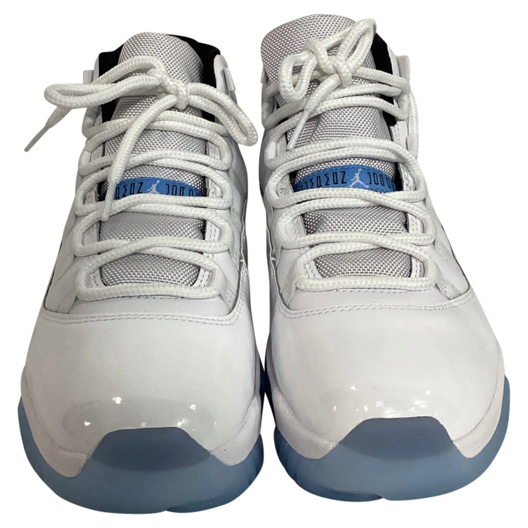 Nike Air Jordan 11 High-Top Sneakers in White Leather