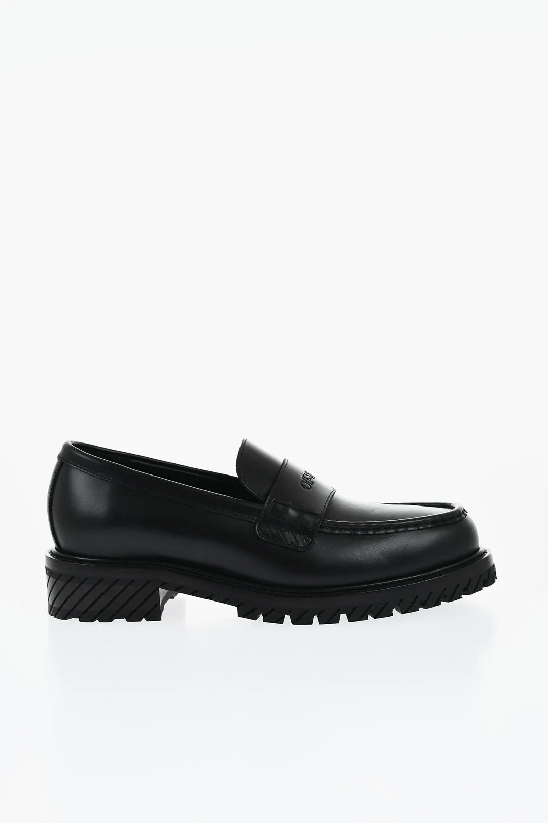 Off-White Leather Military Loafers