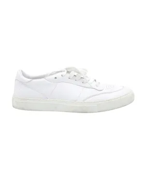 Officine Generale Matt Sneakers in White Leather