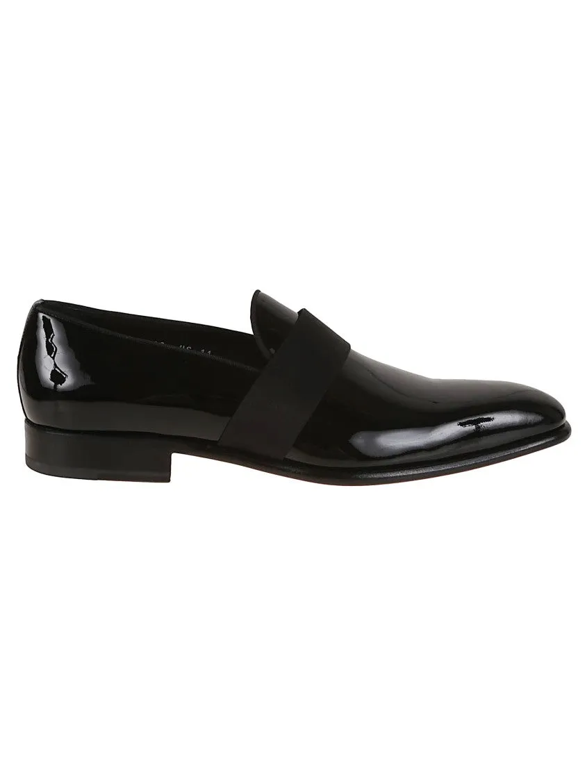 Patent Leather Moccasin With Tapered Toe Design