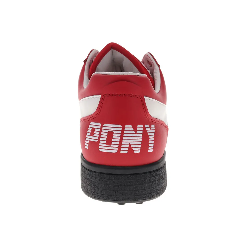 PONY Mens Astro Classic Genuine Leather Premium Lace Up Athletic Sneaker Shoe