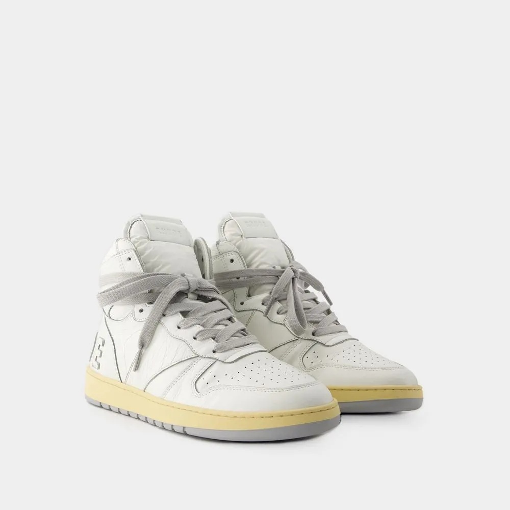 Rhecess Hi Sneakers - Lea- Blanc