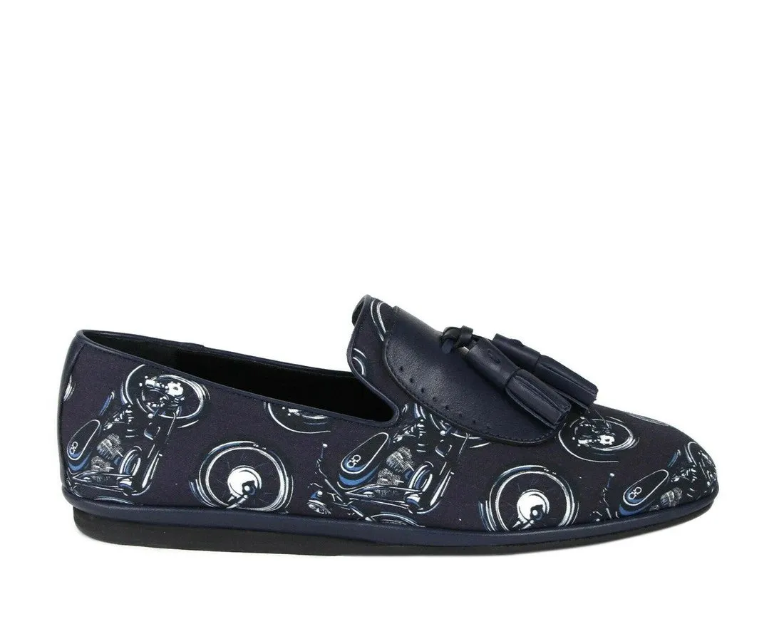 Salvatore Ferragamo Men's Fabric Tassel Loafer