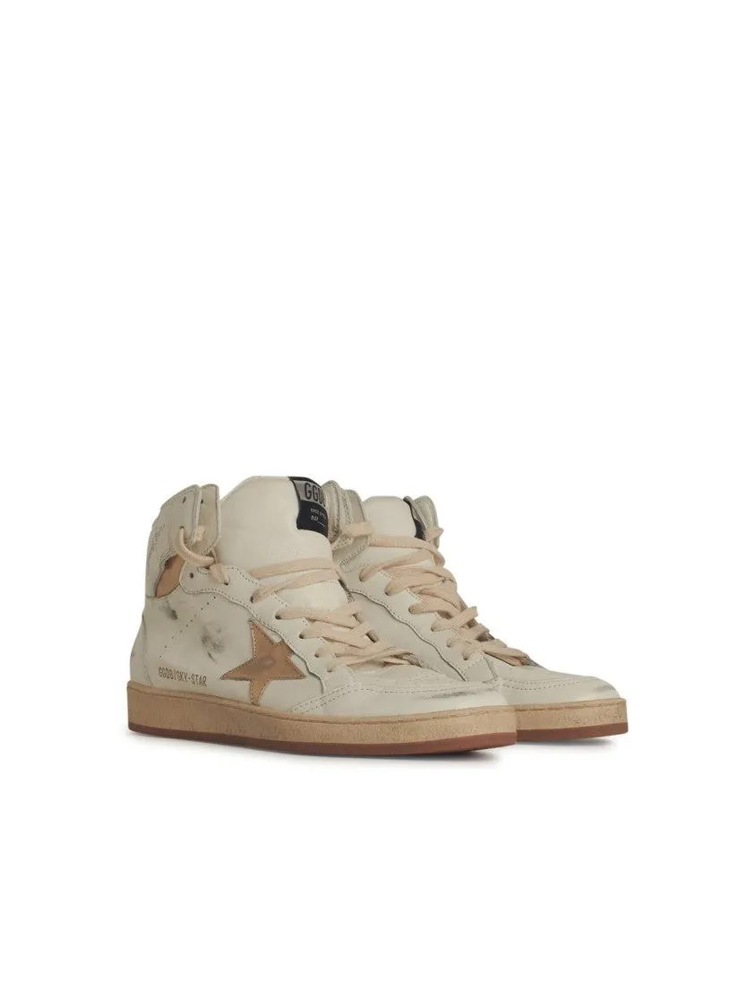 Sky Star' White Leather Sneakers