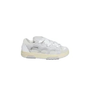 Sneakers In Suede Leather Light Gray Danilo Paura