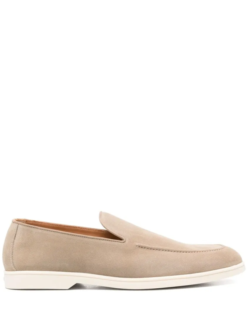 Soft Suede Moccasin With Almond Toe
