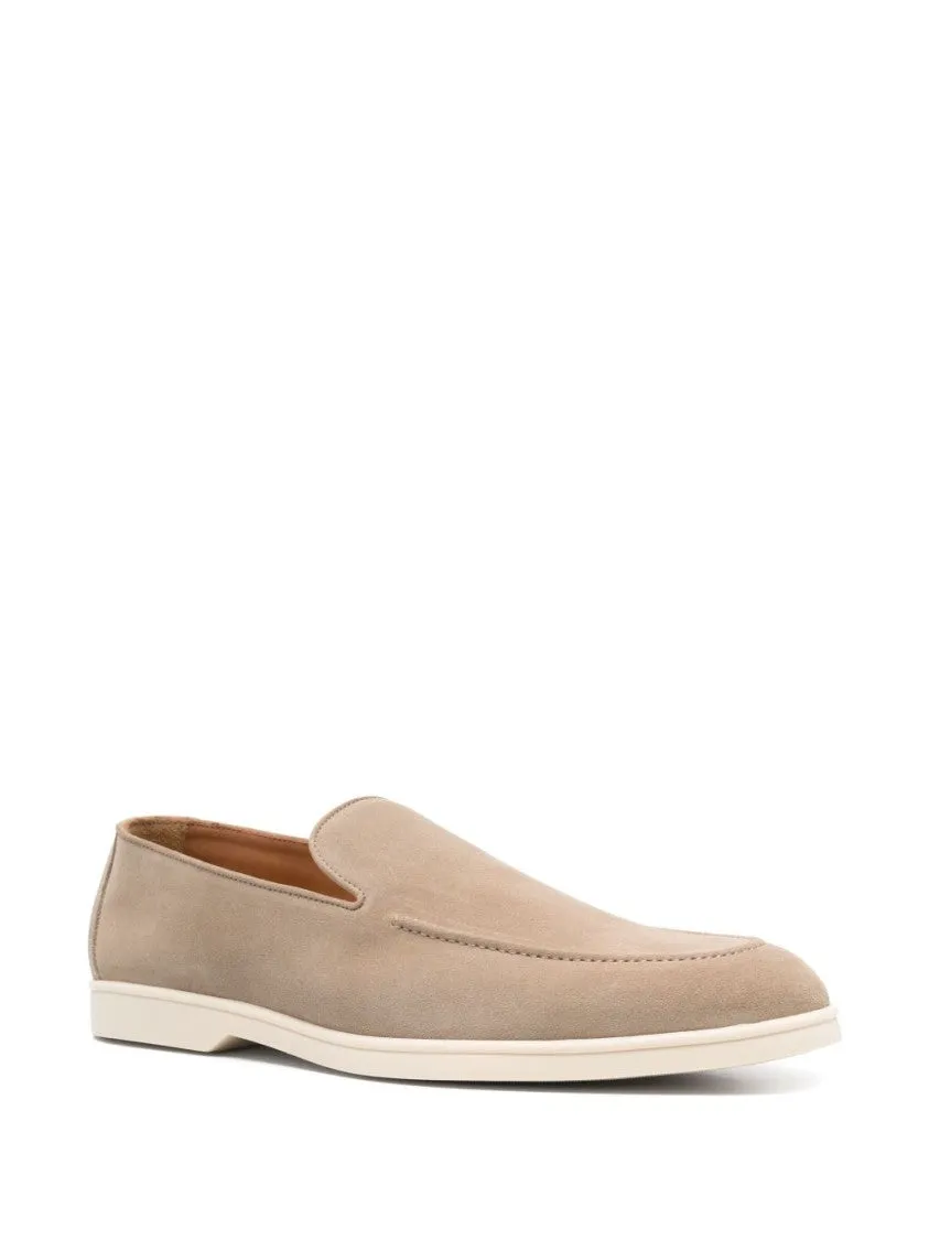 Soft Suede Moccasin With Almond Toe