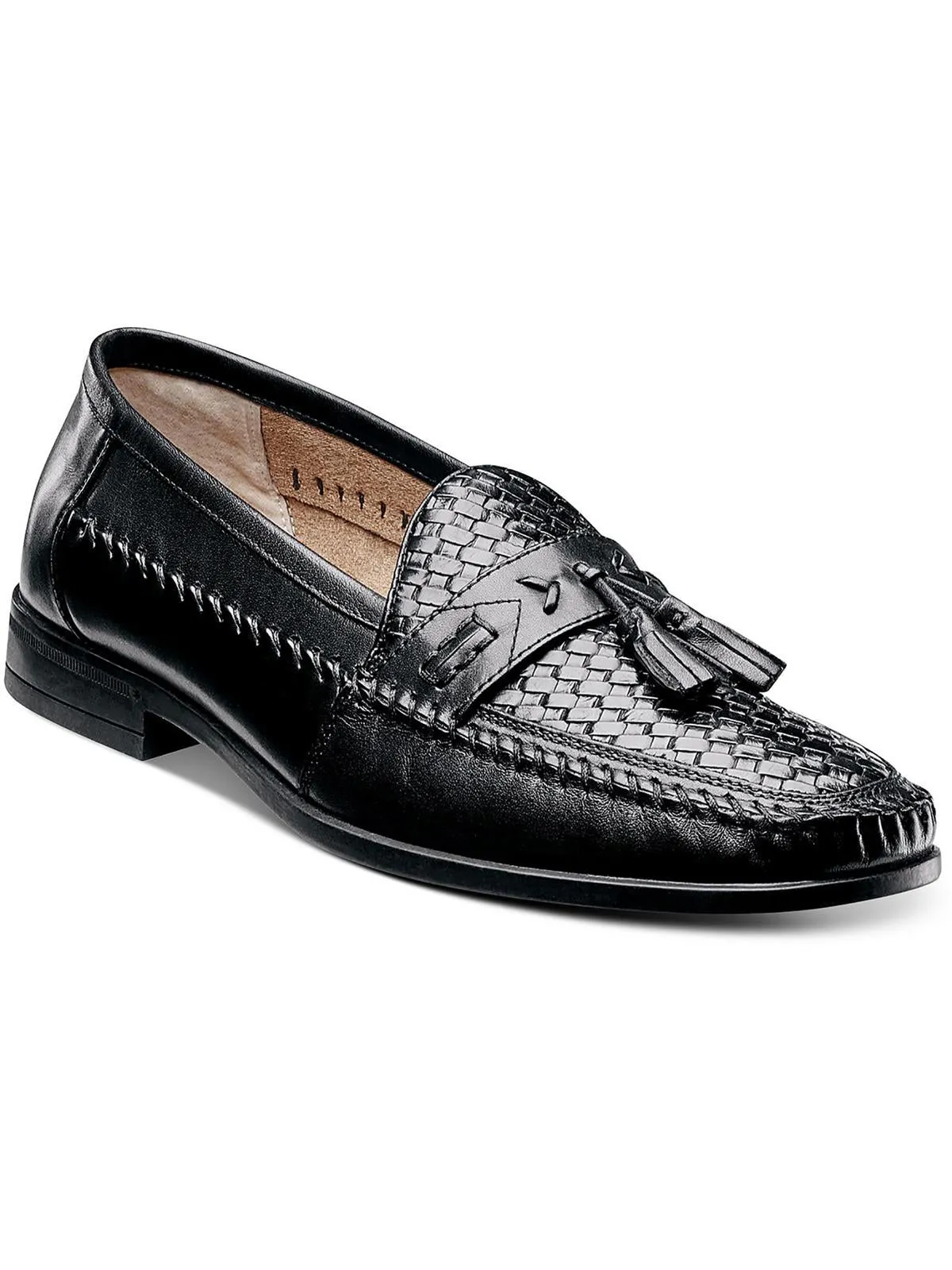 Strafford Mens Leather Tasseled Loafers