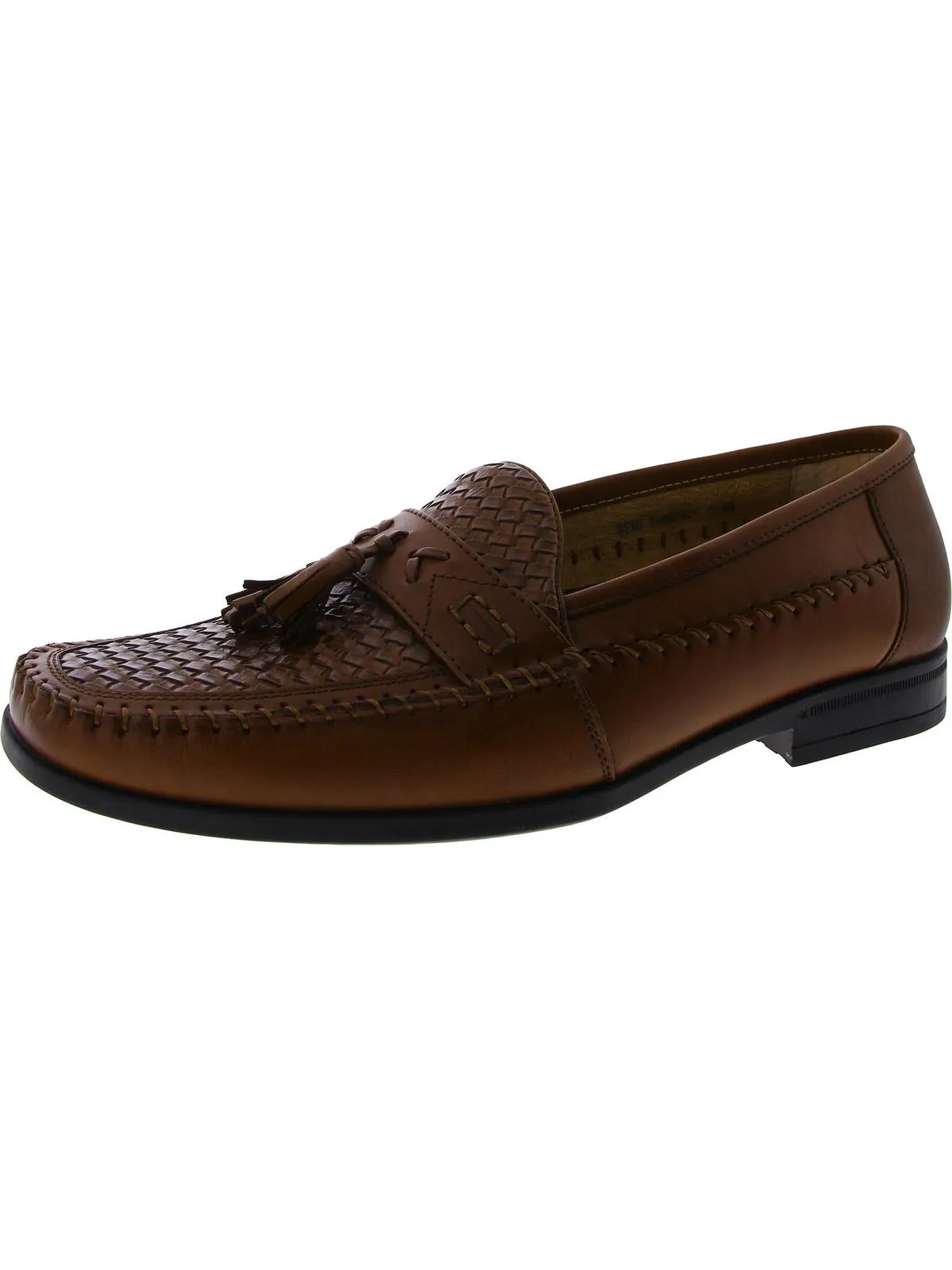 Strafford Mens Leather Tasseled Loafers