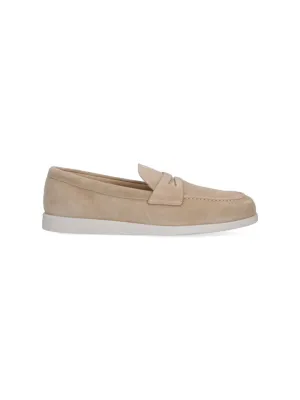 Suede Loafers  Beige