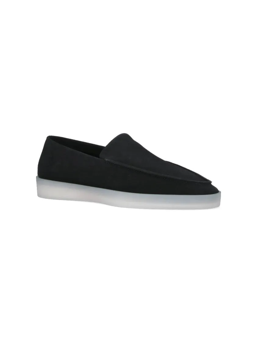 Suede Loafers  Black