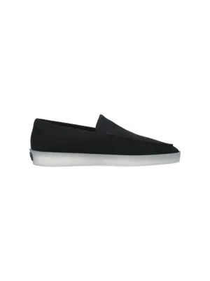 Suede Loafers  Black