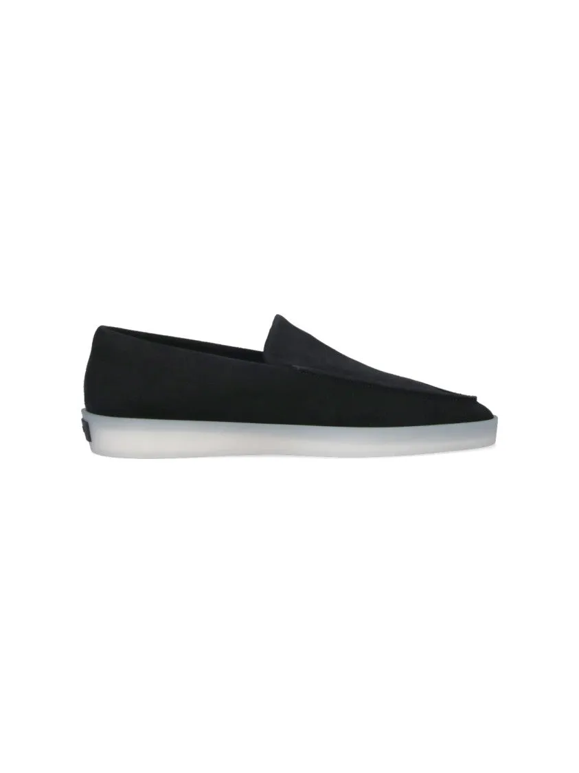 Suede Loafers  Black