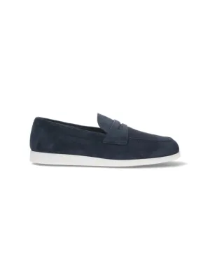 Suede Loafers  Navy