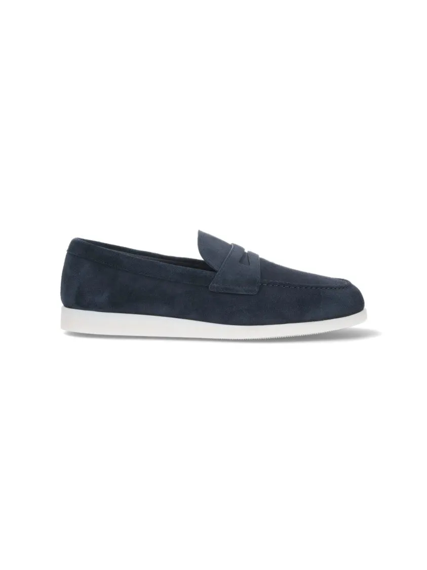 Suede Loafers  Navy