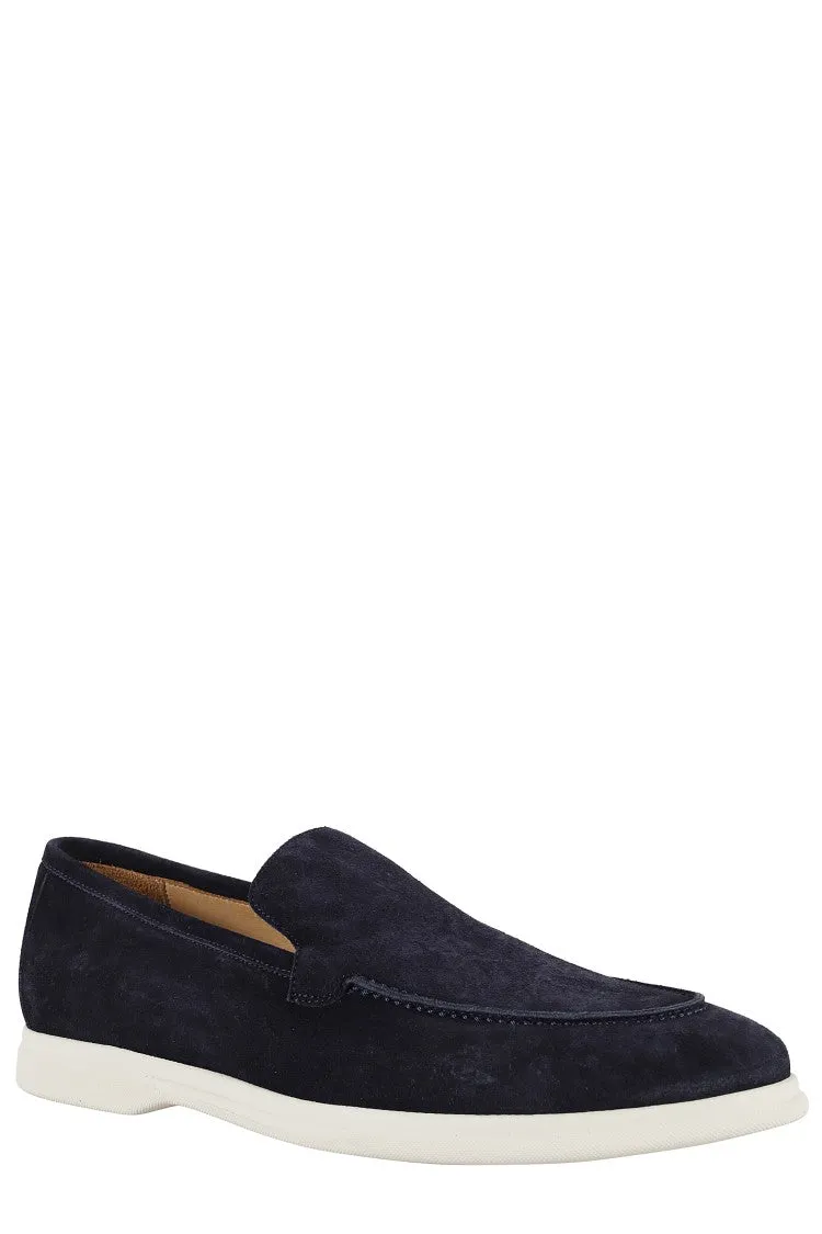 Suede Moccasin With Almond Toe