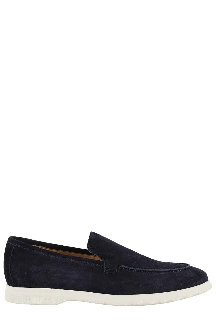 Suede Moccasin With Almond Toe