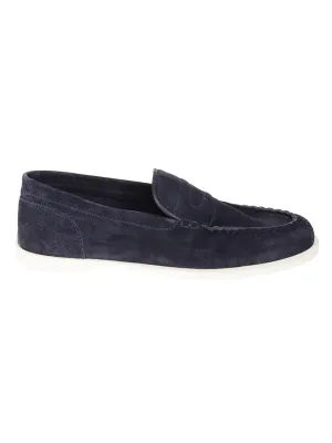 Suede Moccasin With Flexi Sole And Silhouette